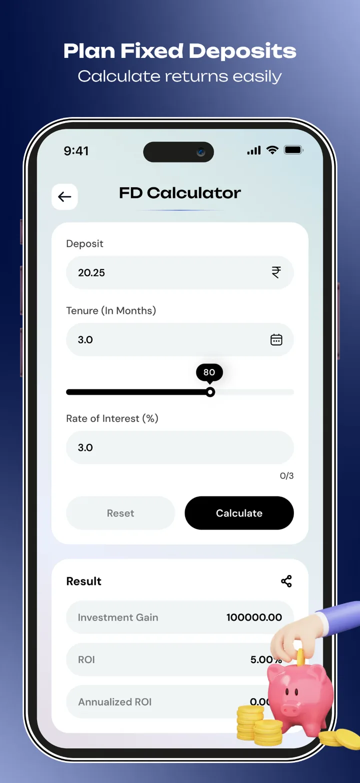 PocketCalc FD Calculator screen